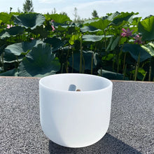 Afbeelding in Gallery-weergave laden, Kristal Klankschaal Frosted Quartz Chakra 8 inch C D E F G A B