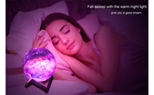 Afbeelding in Gallery-weergave laden, ZK20 3D Printing Moon Lamp Galaxy Moon Light Kids Night Light 16 Color Change Touch and Remote Control Galaxy Light as Gifts