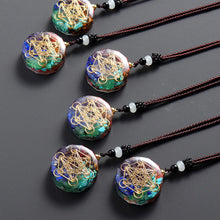 Afbeelding in Gallery-weergave laden, Natural Crystal Chakra Orgone Energy 7 Chakra Stones Pendant Energizing Necklace Absorbs Negative Energy Bring Lucky Necklace