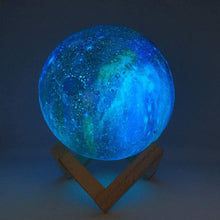 Afbeelding in Gallery-weergave laden, ZK20 3D Printing Moon Lamp Galaxy Moon Light Kids Night Light 16 Color Change Touch and Remote Control Galaxy Light as Gifts