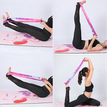 Afbeelding in Gallery-weergave laden, Yoga Mat Strap Belt Adjustable Sports Sling Shoulder Carry Strap Belt Exercise Stretch Fitness Equiment Elastic Yoga Belt