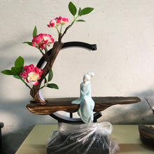 Afbeelding in Gallery-weergave laden, Waterfall Backflow Incense Burner Ladies Incense Stick Holder Buddha Home Decoration Ceramic Burner Handmade Flower Censer