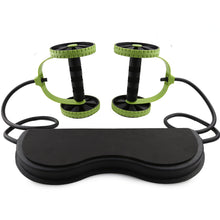 Afbeelding in Gallery-weergave laden, Buikspierwiel met elastiek voor krachttraining