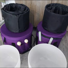 Afbeelding in Gallery-weergave laden, Kristallen Klankschalen 7-12 Inch Set Van 7 pcs C-D-E-F-G-A-B met tas.