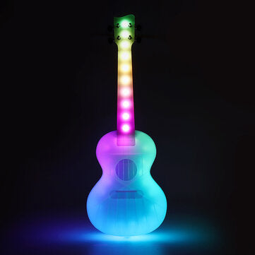 SOLO 23 Inch Concert Unieke LED-verlichting Slimme ukelele Anti-gebroken polycarbonaat ukelele met tas