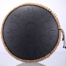 Afbeelding in Gallery-weergave laden, NEW Steel Tongue Drum 13 inch 15 tone Drum Handheld Tank Drum Percussion Instrument Yoga Meditation Beginner Music Lovers Gift
