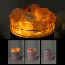 Afbeelding in Gallery-weergave laden, Portable Crystal Aromatheraphy Humidifier Wireless Aroma Essential Oil Diffuser LED Light Himalayan Salt Cool Mist Humidifier
